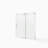 56-60"W X 72"H Frameless Sliding Shower Door,5/16" (8Mm) Thick Sgcc Tempered Clear Glass,Double Side Easy Clean Coat, Brushed Nickel Finished With Buffer-121957717