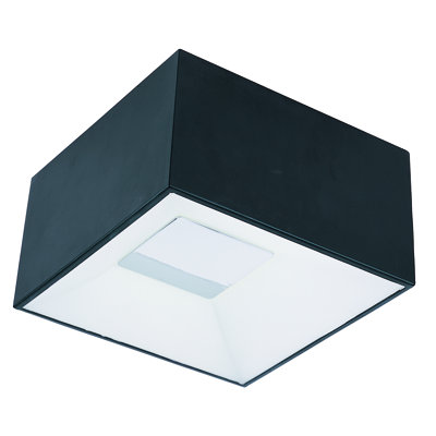 Swart Glass LED Flush Mount
