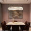 Dimmable light Ring Crystal Chandelier with LED lights