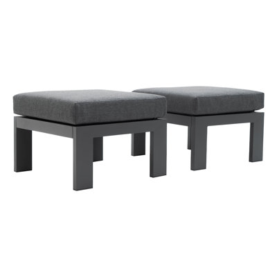Repose-pieds d'extérieur avec coussin Martrel