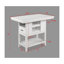 Ensemble de salle à manger 6 pièces à hauteur de comptoir avec table rectangulaire pour bouteilles de vin et chaises de revêtement-619744573-619744515