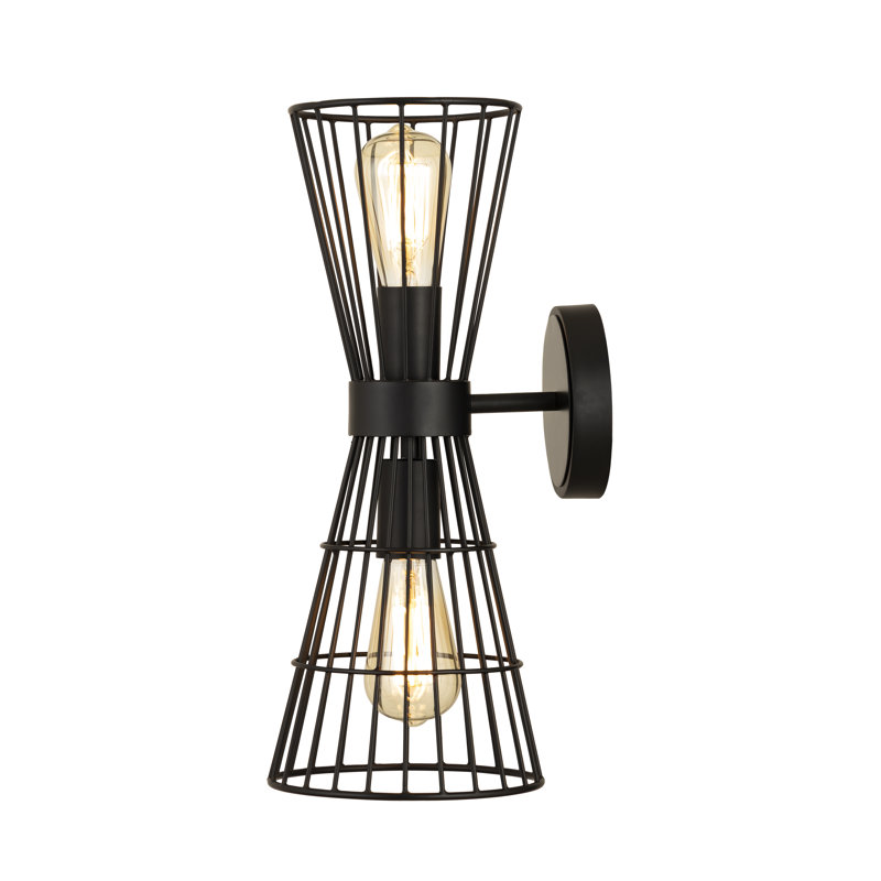 Palethorp Iron Armed Sconce, Matte Black