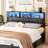 Lozandier Headboard with Storage, Power Outlet, USB Ports and LED Strip-1071489322-1071489327