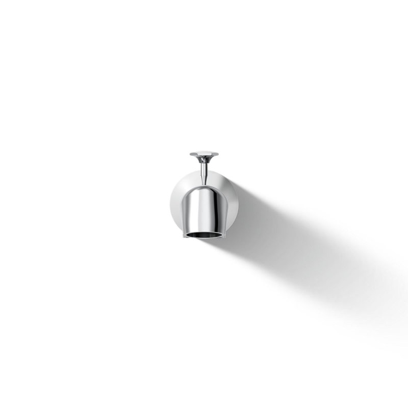Antique Standard 4-7/8" Diverter Bath Spout with Disc-Shaped Knob, Polished Chrome