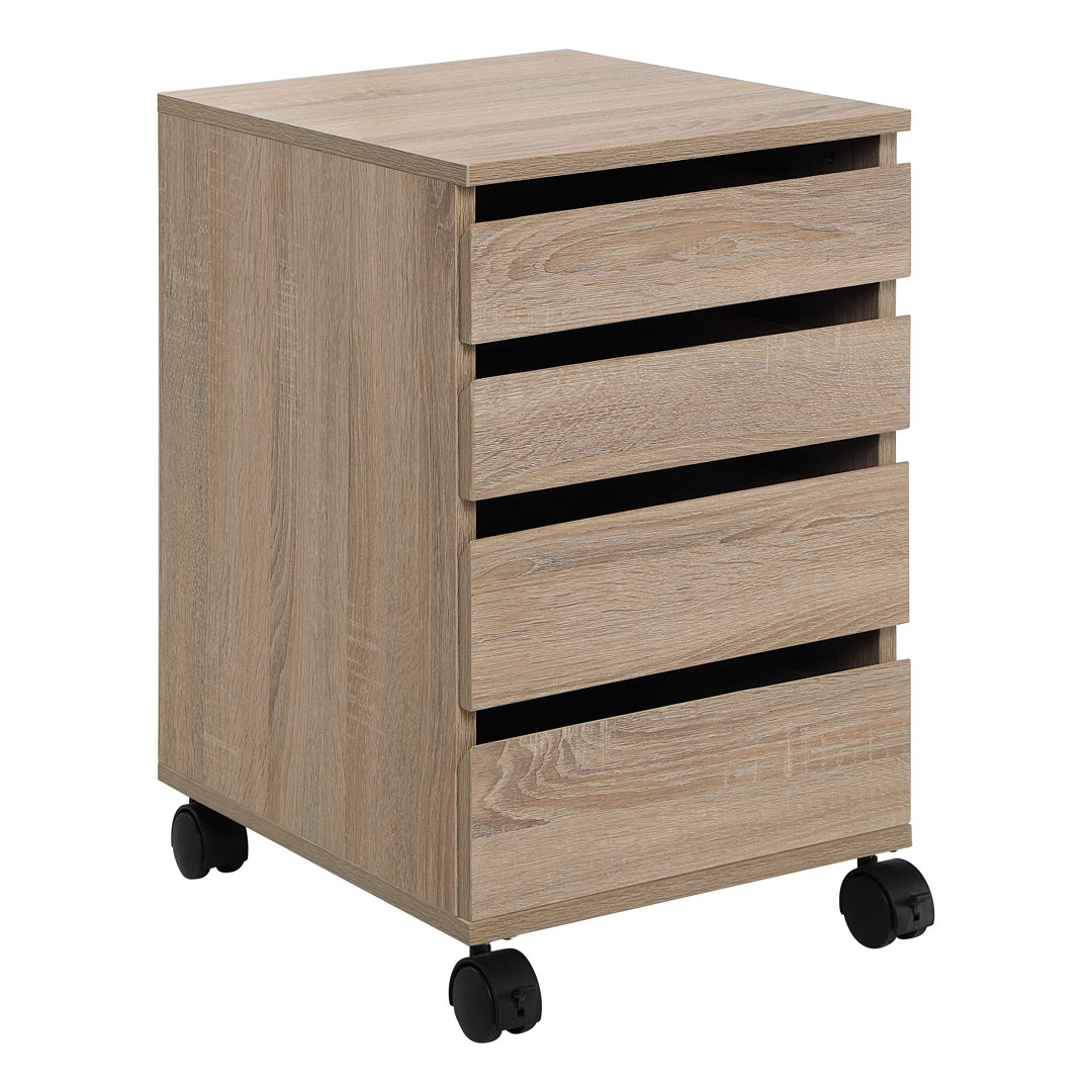 Lori 4 Drawer Storage Drawer with Locking Wheels Latitude Run® 