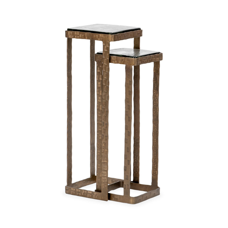 Gillian Glass Nesting End Table