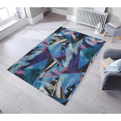 Premium Hall Carpet, 31.5 x 78.7 Inches | 100% Polyester, Antibacterial | 0.04 in Pile Height, Non-Slip Underside, Machine Washable | 3D Digital Printing | Ideal for Living Room & Entryway, Easy Maintenance