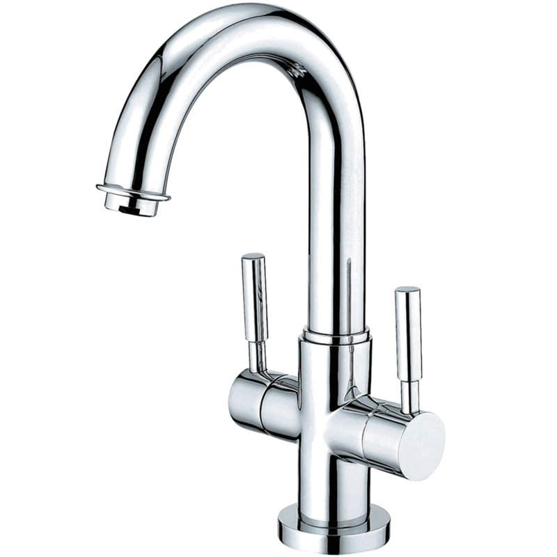 South Beach Single Hole Bathroom Faucet with Drain Assembly, Polished Chrome
