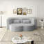 Canapé-lit moderne avec 2 coussins, canapé-lit en velours côtelé moelleux convertible, matelas pliant de 15 po pour le salon, lit d'invité, aucun assemblage requis,