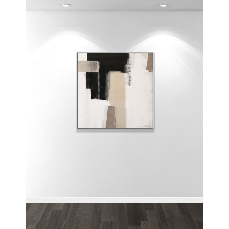 Earth Scapes I-A Print by Casa Fine Arts, 37.5" H x 37.5" W x 1.25" D, White Floater Framed