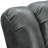 Gray Reclining Console Loveseat