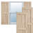 Rustic Two Equal Panel Flat Panel Faux Wood Shutters (Per Pair)-88966952-88967939-88966958