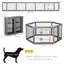 62cm H Panel Wood Exercise Pen
