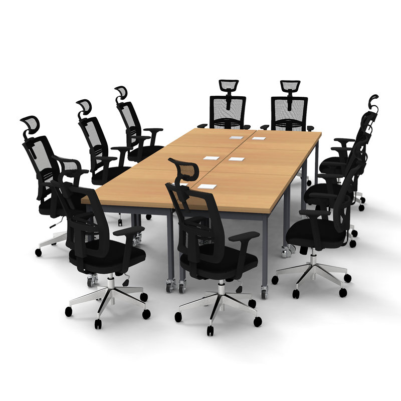 Anouar 10 Person Conference Meeting Table Complete 6 Tables Set