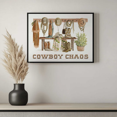 Cowboy Chaos by Cindy Jacobs Art Print