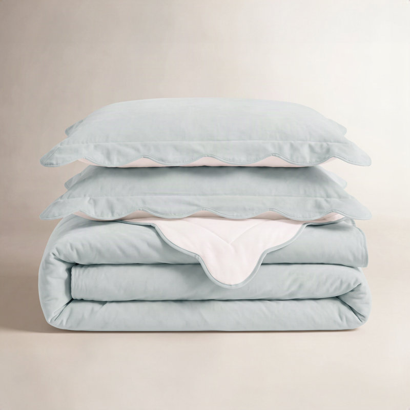 Packard Duvet Cover, Blue, Queen Duvet Cover