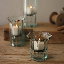 7'' H Glass Tabletop Votive Holder