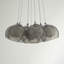 Theodore 7 - Light Metal Cluster Pendant