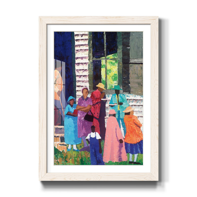 Going To Church - reproduction de cadre photo, H 31,5 po x l 23,5 po x P 1,5 po, Blanc