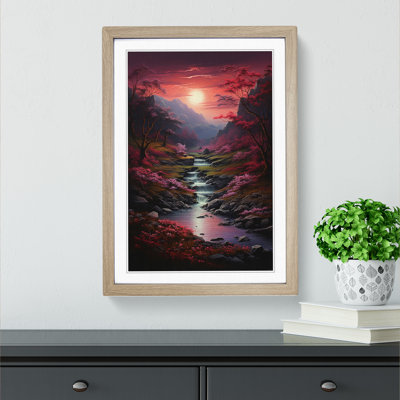 Landscape Tachisme - Framed Print