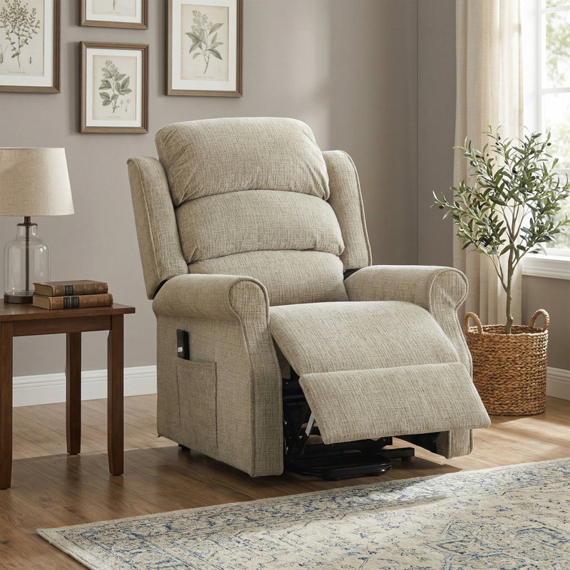 Constantino 84cm Wide Lift Assist Standard Recliner, Beige