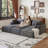 Compression Cloud Sofas, 102 Inch Corduroy Modular Modern Couch For Home