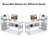 L-Shaped Metal Base Computer Desk-1415675375