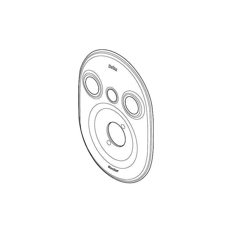 18 Series Escutcheon, Chrome