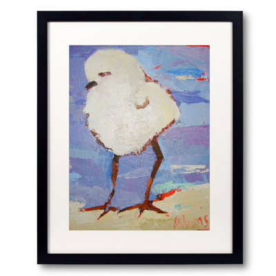 «Baby Plover» par Phyllis Adams - Peinture