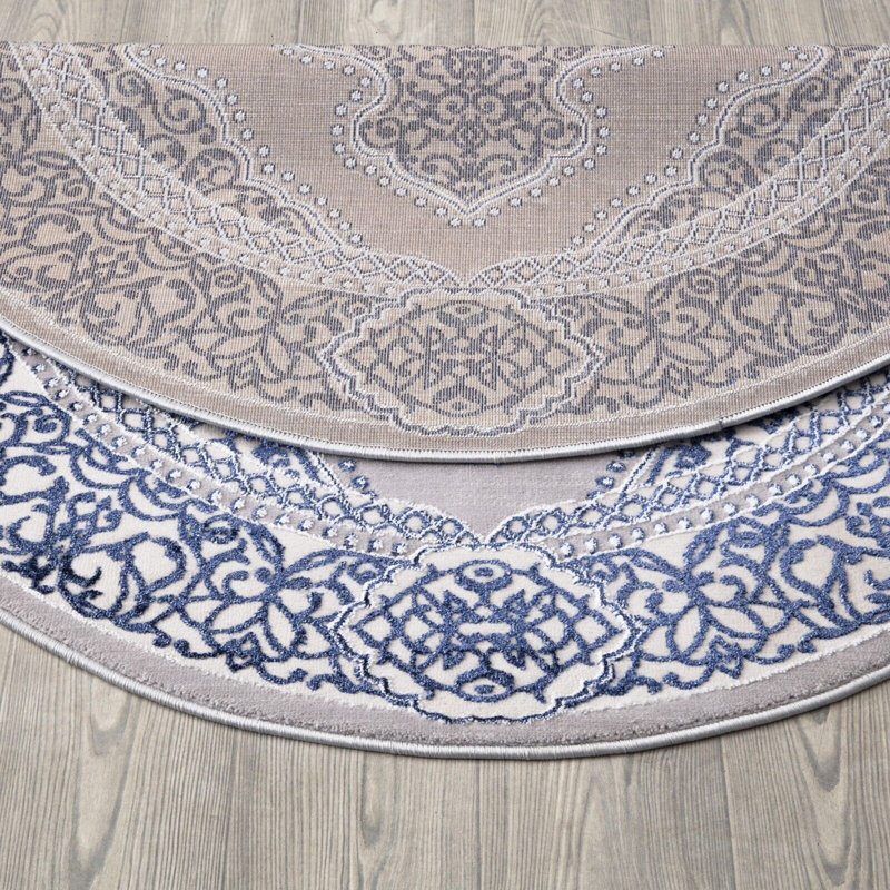 Blon Floral Area Rug, Round 120cm