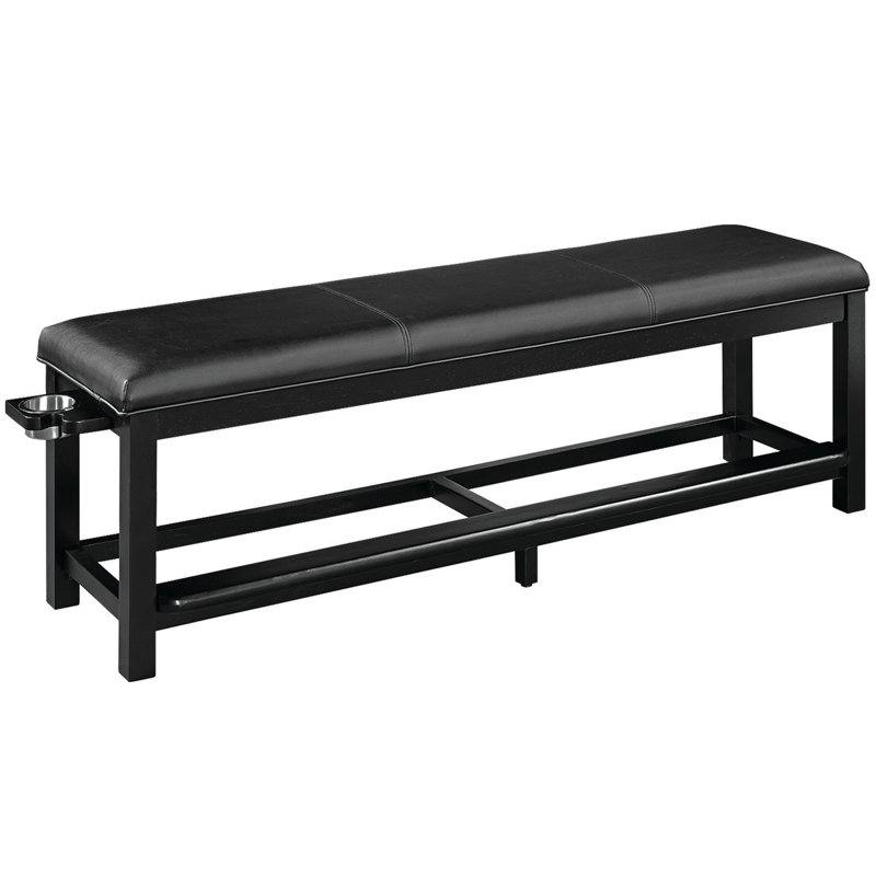 Spectator Storage Bench By RAM Game Room, Black