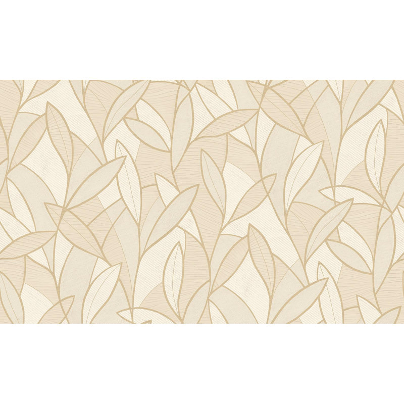 Double rouleau floral Yury, Beige