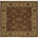Wool Oriental Area Rug in Brown/Beige