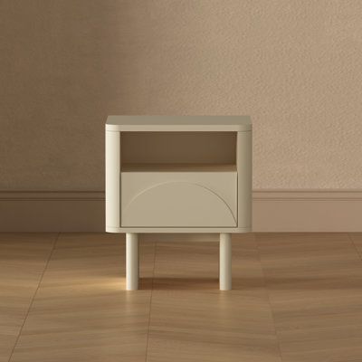 Ella 20" W Modern Nightstand with 1 Full Extension Drawer
