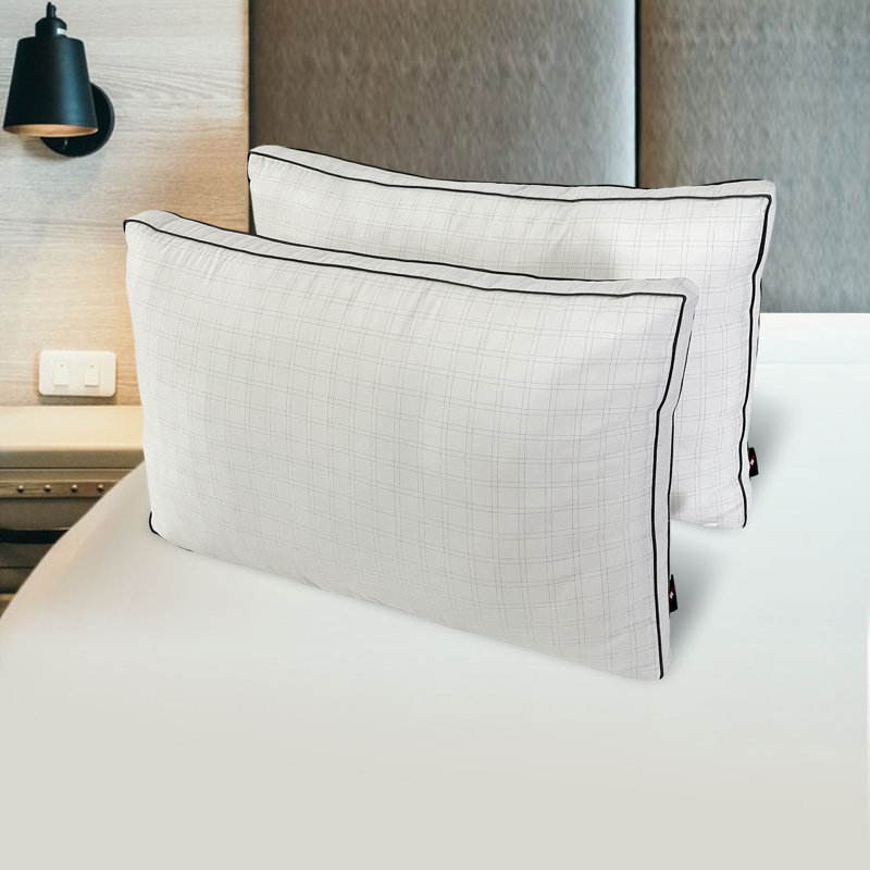 The Carbon tecnolegy Pillow with 2" Gusset 2 Pack, Queen
