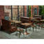 Bancs de restaurant rétro de style industriel