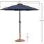 Parasol de patio en tissu / aluminium avec base Chavelle-970316446-970316447