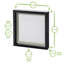 Nicola Spring - 10" x 10" White 3D Box Photo Frames - 8" x 8" Mount - Ivory