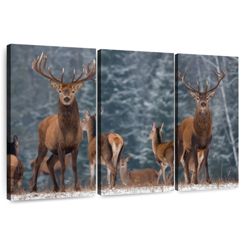 Deer Season, 32" H x 50" W