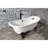 Kingston Aqua Eden 67-Inch Cast Iron Oval Double Slipper Clawfoot Tub (No Faucet Drillings)-36629552