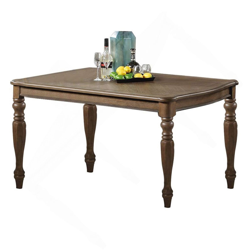 Table de salle à manger de style transitionnel 1Pc, Chêne