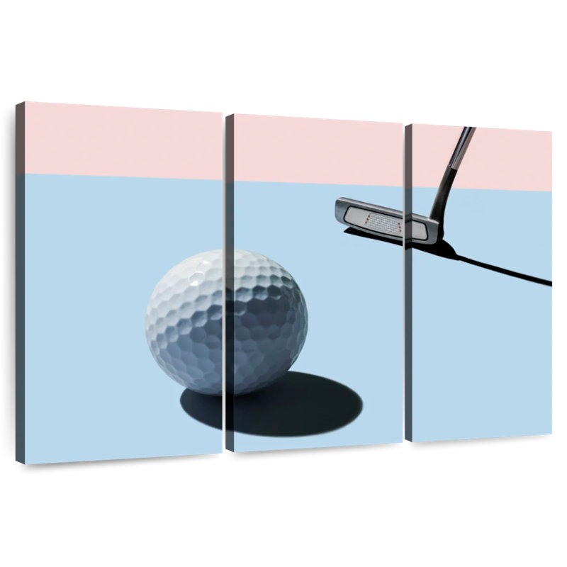 Sireci Golf Club And Ball, 20" H x 33" W