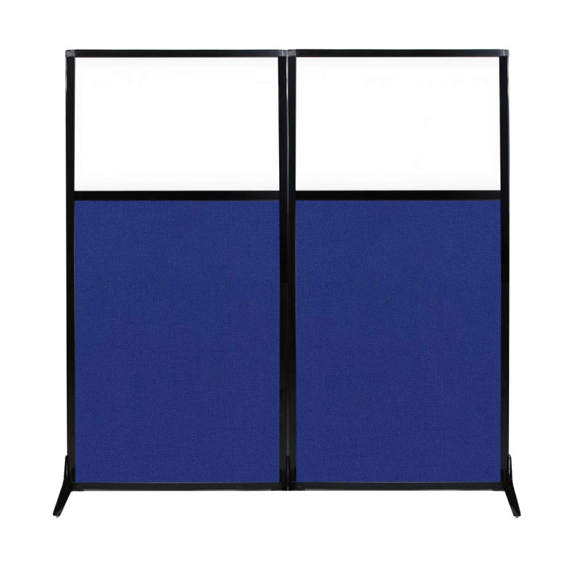 Paravent autoportant, Bleu royal, H 70 po x l 66 po