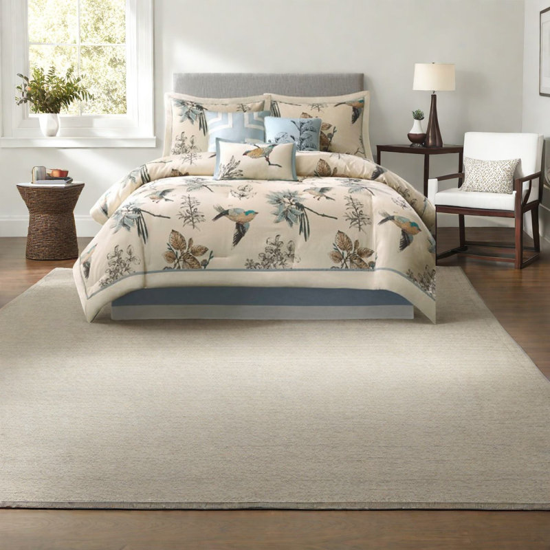 Luxurious Cotton Twill Bedding Sets, Khaki, Rustic Elegance For Home