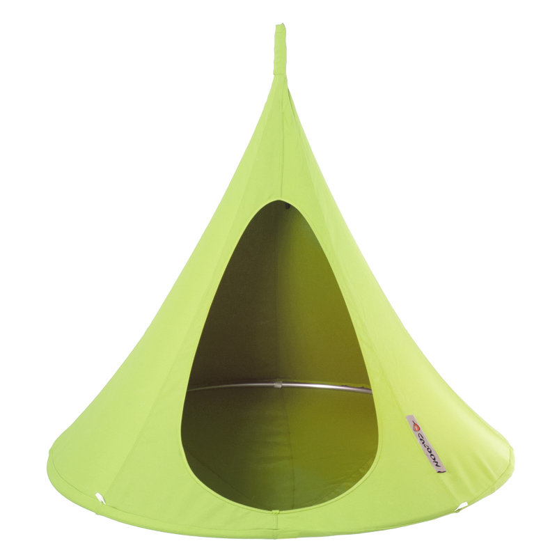 Hamac suspendu Cacoon Pod Vivere Saffo, Vert feuille, H 60 po x l 60 po x P 60 po
