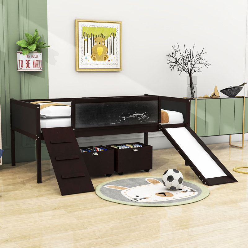 Harvester Kids Twin Loft Bed, Espresso