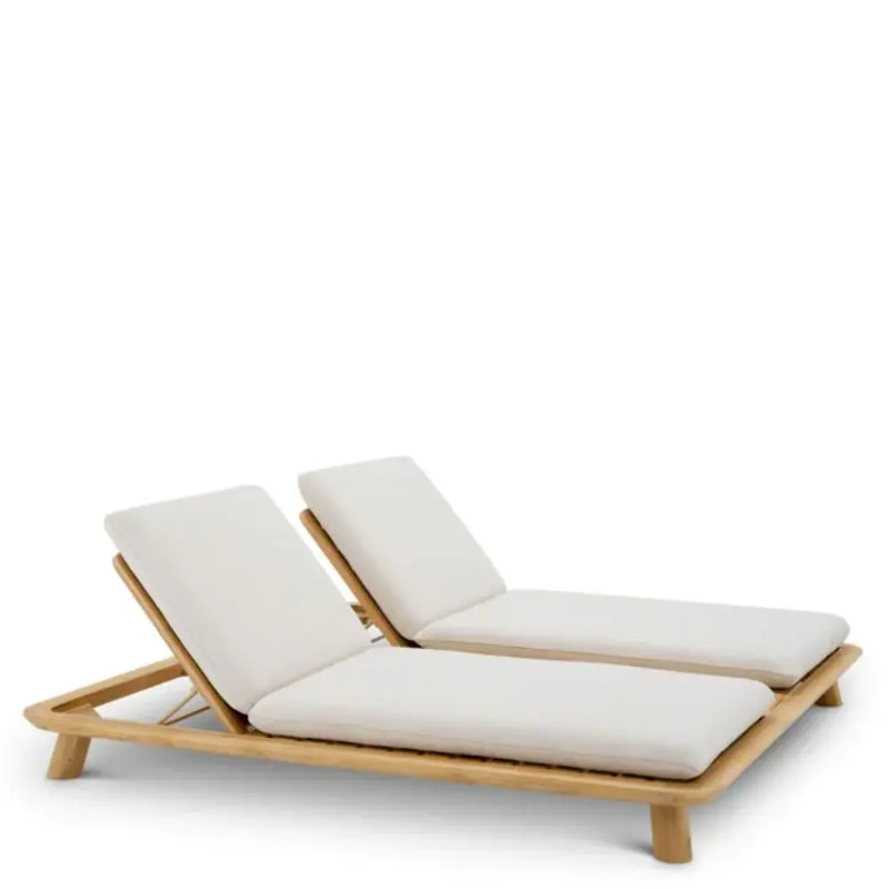 Weston Outdoor Teak Chaise Lounge