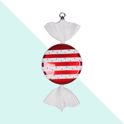 13" Candy Glitter Ornament