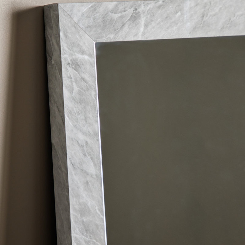 Deanette Rectangle Mirror, White, 398.78 cm H x 144.78 cm W
