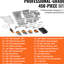 450 pièces pour outils et douilles de mécanicien, douilles de 1/4 po 3/8 po 1/2 po, outils métriques, embouts, clés, clé combinée, accessoires dans un étui de rangement, alliage d'aluminium argenté pour voiture bricolage